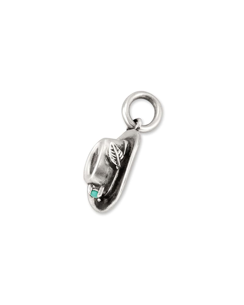 Cowboy Hat Charm in Oxidized Sterling Silver image number 1